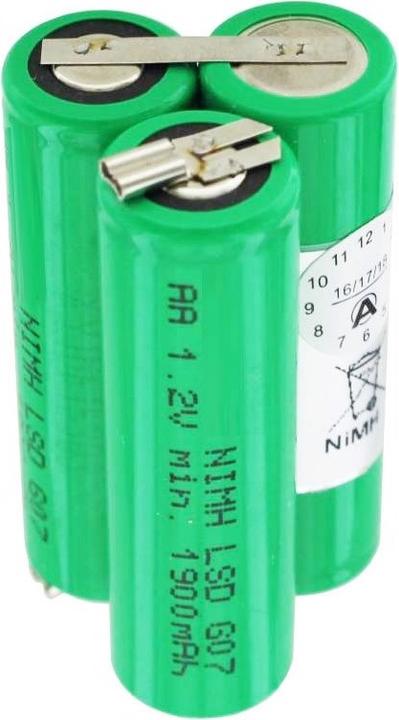 Produktbild AccuCell Akku bellissima ermilia Type 1870 B mit 2 Steckkontakten (1 Stk., 2100 mAh)