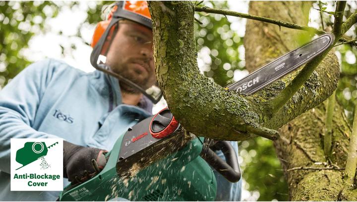 Produktbild Bosch Home & Garden Kettensäge UniversalChain 35: 2x Sägekette (Elektro Kettensäge)