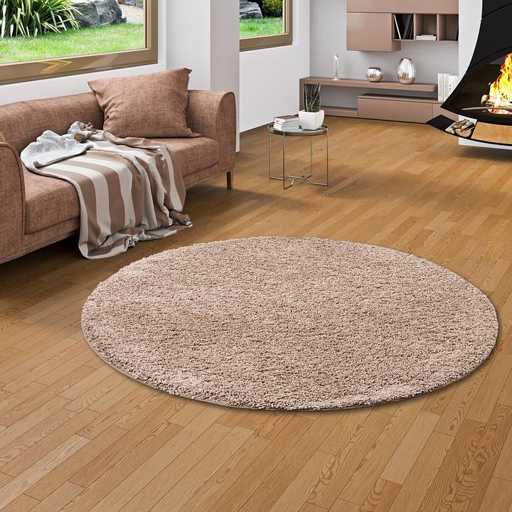 Produktbild Snapstyle Luxus Hochflor Langflor Teppich Milano (Ø 100 cm)
