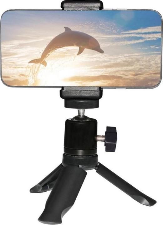 Actual product image Hurtel Tripod phone tripod with ball head - black (Metal)