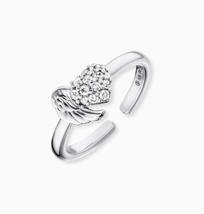 Produktbild Engelsrufer Flügel Herz Ring (One Size, 925 Silber)
