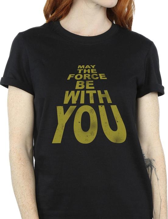 Immagine prodotto Star Wars May The Force Be With You Boyfriend Fit Maglietta Ampia Donna (L)