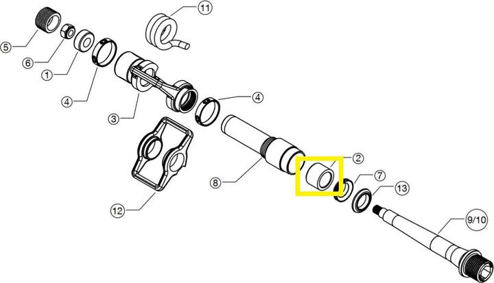 Crankbrothers Pedal Bearing Needle Pedal Nadellager, 10x14x12mm