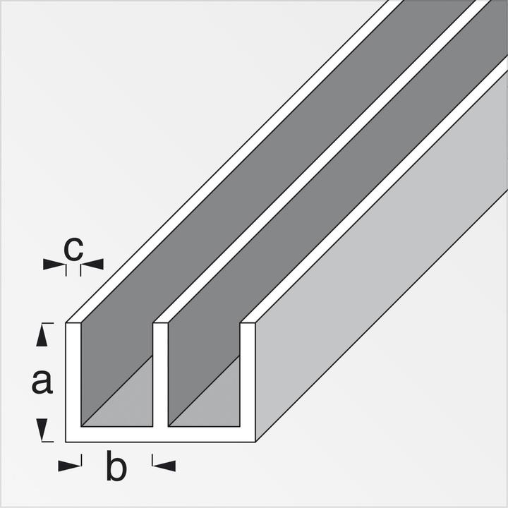 Immagine prodotto Alfer Profilo guida in alluminio 1m