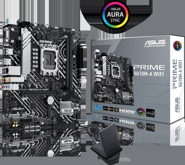 Immagine prodotto ASUS PRIME H610M-A WIFI (LGA 1700, Intel H610, mATX)