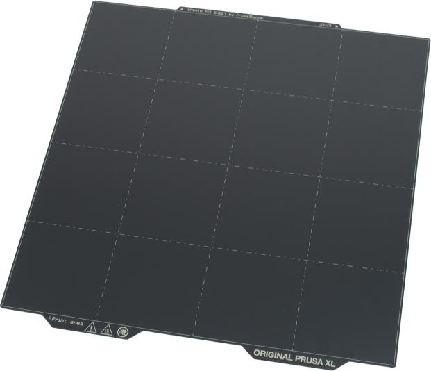 Actual product image Prusa XL spring steel pressure plate with smooth double-sided PEI layer