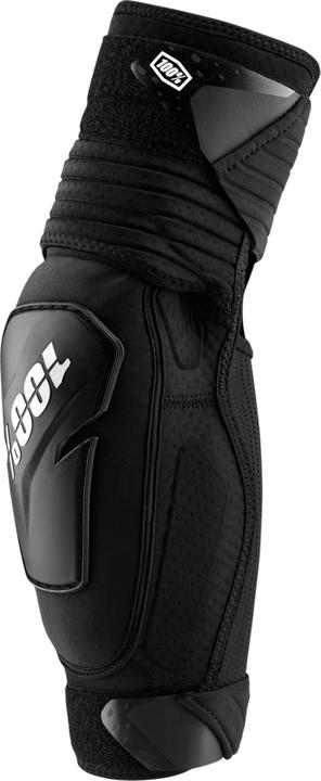 100% PROTECCIONES Schwarz (Fortis Elbow Guards Black) -L/XL Ellenbogenschützer, Weiss, ESTANDAR (XL, Ellbogenschoner)