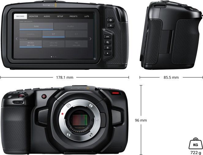 Immagine prodotto Blackmagic Pocket Cinema (8 Mpx, 60p)