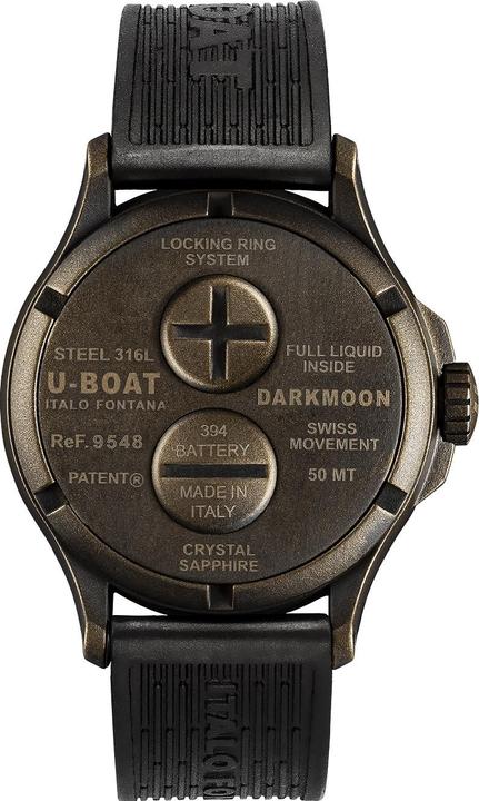 Image du produit U-Boat 9548 Darkmoon Brown Vintage Mens Watch 44mm 5ATM (Montre analogique, 44 mm)