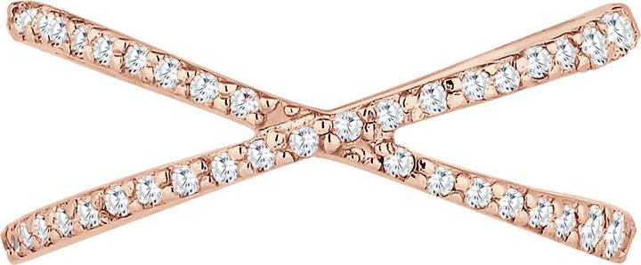 Produktbild Elli Ring Kreuz Symbol Zirkonia 925 Sterling Silber (54, 925 Silber)