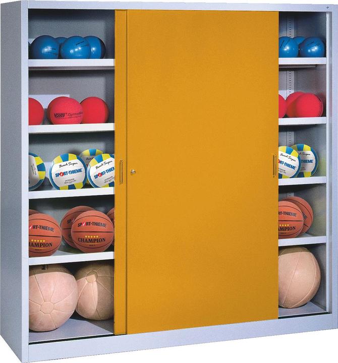 Produktbild C+P Ballschrank (HxBxT: 195x160x50 cm, mit Vollblech-Schiebetüren, Typ 4)