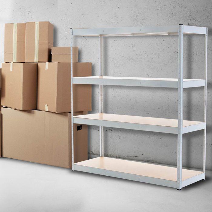 Image du produit Swisshandel24 Étagère pour charges lourdes 160x60x180 cm, blanche