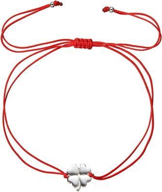 Produktbild Evolution Group Red Kabbalah Bracelet With Four-Leaf Clover 13047.3 Red