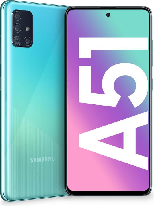 Produktbild Samsung Galaxy A51 (128 GB, Prism Crush Blue, 6.50", Dual SIM + SD, 48 Mpx, 4G)
