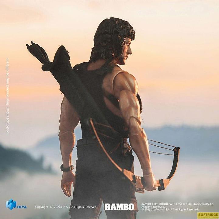 Produktbild Hiya Toys Rambo figurine 1/12 Exquisite Super Series First Blood II John Rambo 16 cm