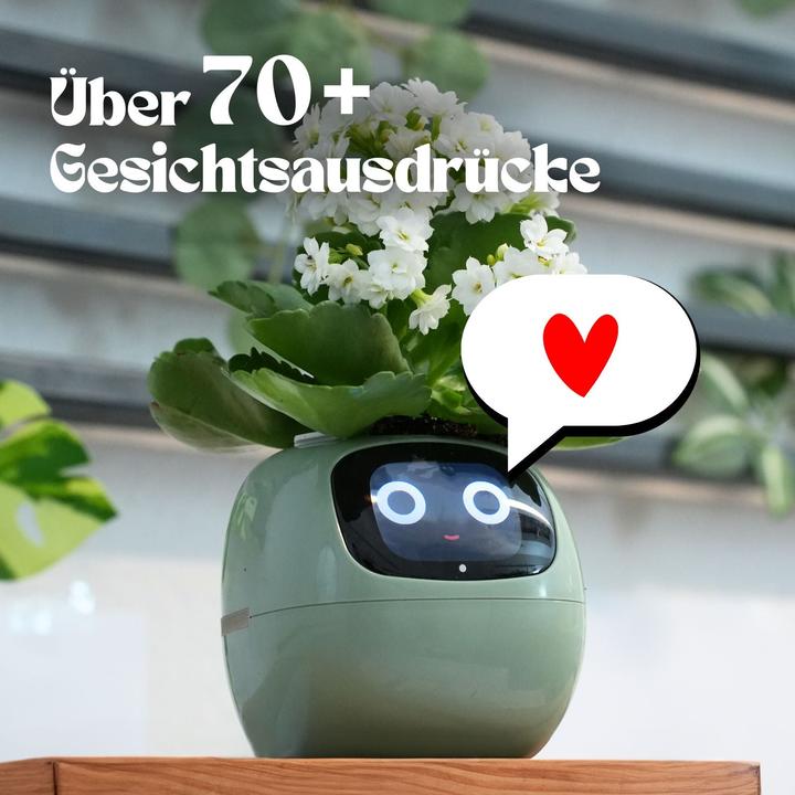 Actual product image Hermex Smart Plant Pot Electronic flower pot USB plant planter Smart flower pot Ivy Smart Planter (11 cm)