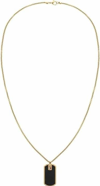 Image du produit Tommy Hilfiger Élégant collier plaqué or avec un timbre militaire 2790432 (Acier inoxydable)