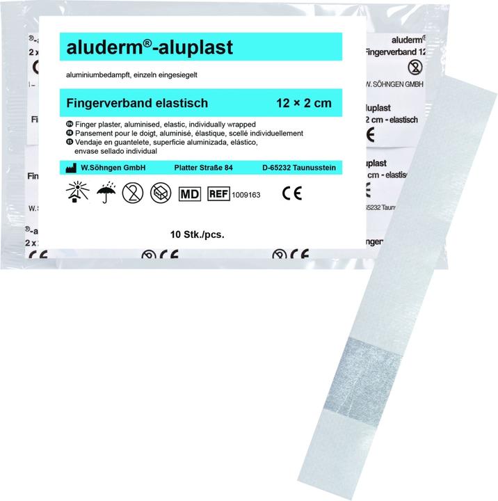 Produktbild Söhngen aluderm-aluplast Fingerverband 12 x 2 cm, elastisch (10 x)