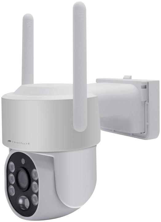 Produktbild VisorTech 2K-Funk-Pan-Tilt-Kamera mit Solarpanel für Rekorder DSC-500.nvr & -V2 (2560 x 1440 Pixels)