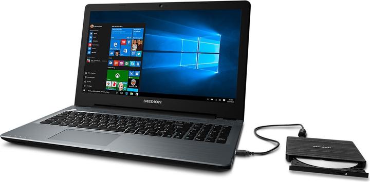 Image du produit Medion GP70N Externe cd dvd rewriter - USB 2.0 - 0.75MB - 200g - Noir