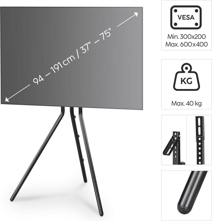 Actual product image Hama TV stand (75", 40 kg)