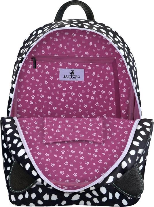 Actual product image Gorjuss Casual backpack Smitten kitten black white (25,5 x 3x 10 cm)