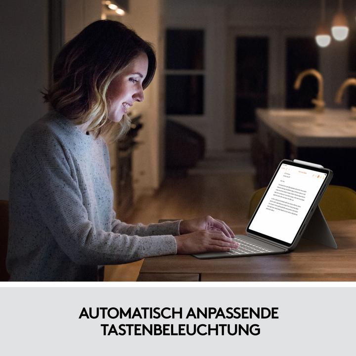 Produktbild Logitech Combo Touch (US, iPad Pro 11 2020 (2. Gen), iPad Pro 11 2022 (4. Gen), iPad Pro 11 2018 (1. Gen), iPad Pro 11 2021 (3. Gen))