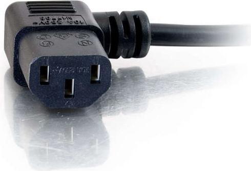 Produktbild C2G 18 AWG UK 90° Netzkabel (IEC320C13R auf BS 1363) (1 m)