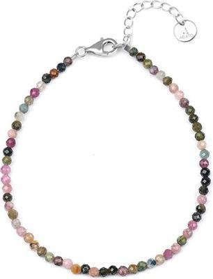 Produktbild Agato Mineral Bracelet With Colored Tourmaline Beads Pol-B09/21l