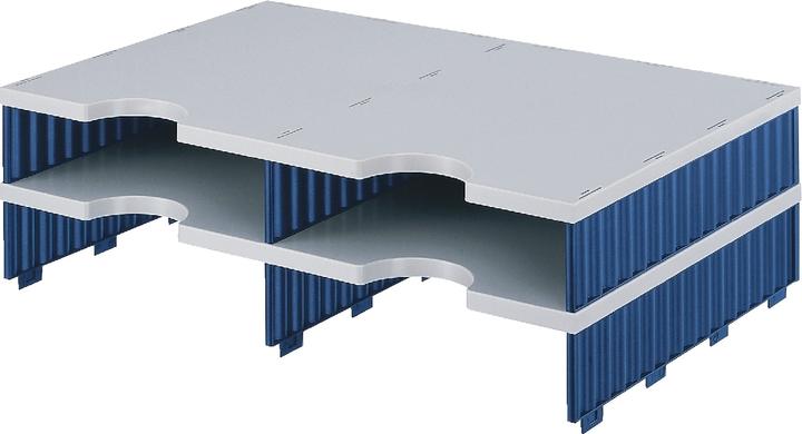 Styro Erweiterungsmodule DUO doc/268120238, grau/blau, B485xH140xT331mm (A4)