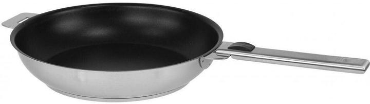 Actual product image Cristel Strate Amovible stainless steel non stick high Ø28cm (28 cm, Frying pan, Stainless steel)