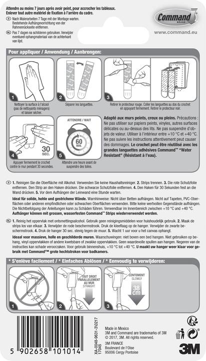 Produktbild Command Leinwandaufhänger XL (2.20 kg)