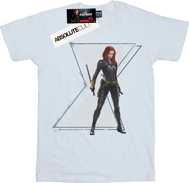 Black Widow Film Natasha Logo Baumwolle Boyfriend TShirt