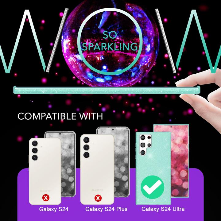 Produktbild Nalia Glitzer Hybrid Hülle (Samsung Galaxy S24 Ultra)