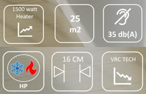 Produktbild Zymbo Silent Inverter Klimaanlage (25 m², 7920 BTU/h)