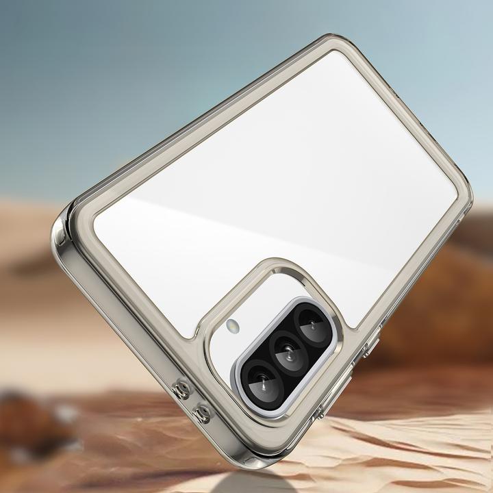 Actual product image Hurtel Outer Space Case for Samsung Galaxy A26 Cover with flexible frame - Semi-transparent, black (Samsung Galaxy A26)
