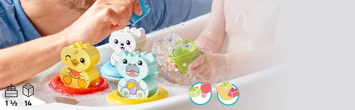 Actual product image LEGO Bathtub fun: swimming animal train (10965)