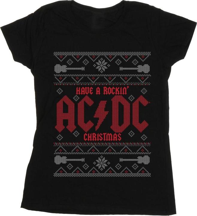 AC/DC haben ein rockiges Weihnachten TShirt aus Baumwolle