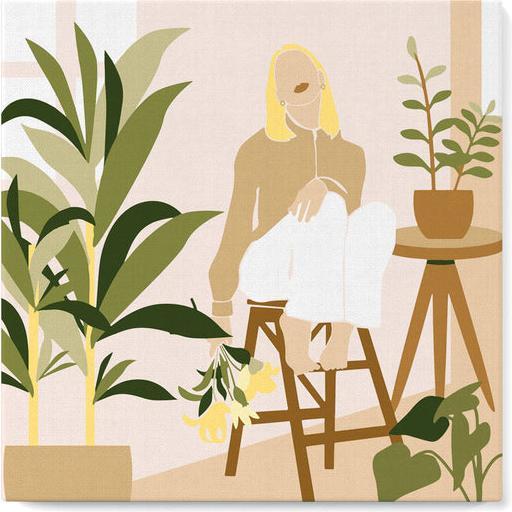 Immagine prodotto Figured'Art Mini Kit da Dipingere con i Numeri con Cornice - Fra le sue Piante