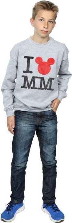 Actual product image Disney Boys Mickey Mouse I Love Mickey Sweatshirt (116)