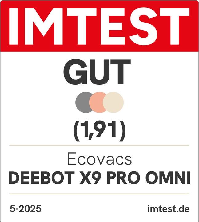 Image du produit Ecovacs X9 Pro Omni (Robot d'aspiration et de nettoyage)