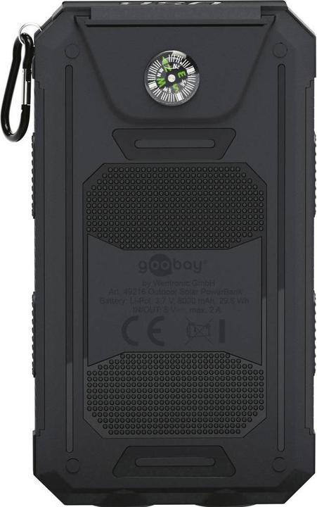 Produktbild Goobay Solar Outdoor (8000 mAh, 10 W, 10 Wh)
