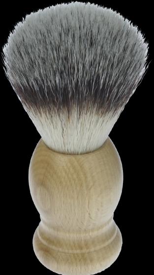 Immagine prodotto Pennello da barba, pelo sintetico, manico in legno di faggio leggermente tinto, anello Ø 21,5 mm (Pennello da barba)