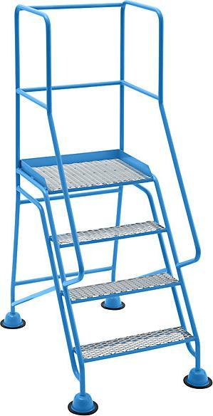 Immagine prodotto eurokraft pro Scaletta mobile con piattaforma (Scala doppia, 131 cm)