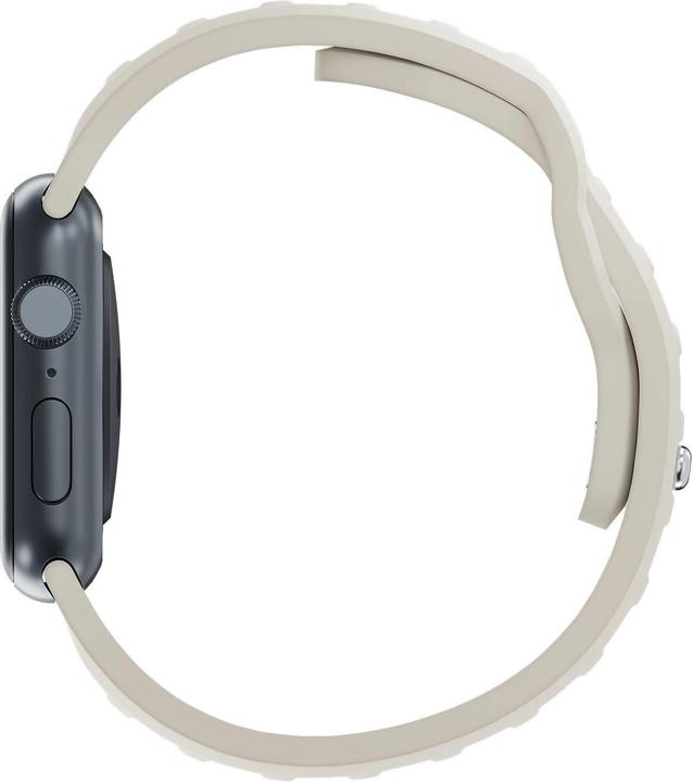 Actual product image 3MK Silicone Watch Strap beżowy/beige dla Apple Watch 38/40/41mm (Silicone, Stainless steel)