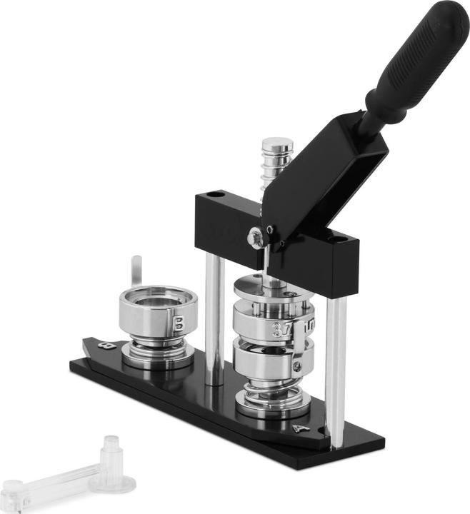 Produktbild Uniprodo Button Maschine 37 mm Buttonmaschine Buttonpresse Badgemaker 100 Buttons