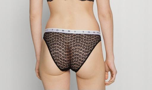 Image du produit Tommy Hilfiger Sous-vêtements Femme 3P Full Lace Bikini Style, Pink Amour/Deep Sky Blue/Black, M (M)