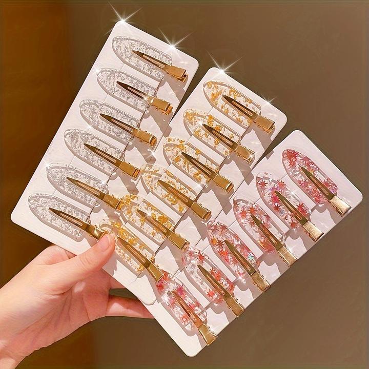 Image du produit Activity Board 18 Stück Elegante Harz Haarspangen Rutschfest, Clip Metall Haarspangen (18 pcs)