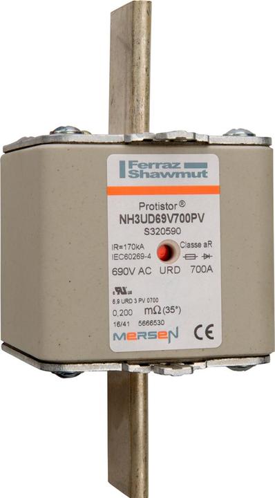 Image du produit LIN S320590A Cartouche fusible HPC avec KK DIN 43620 URD = aR (Fusible NH-DIN, 700 A)