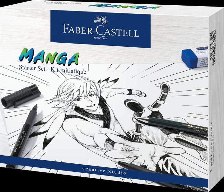 Produktbild Faber-Castell Manga Starter Set (Schwarz, 19 x)